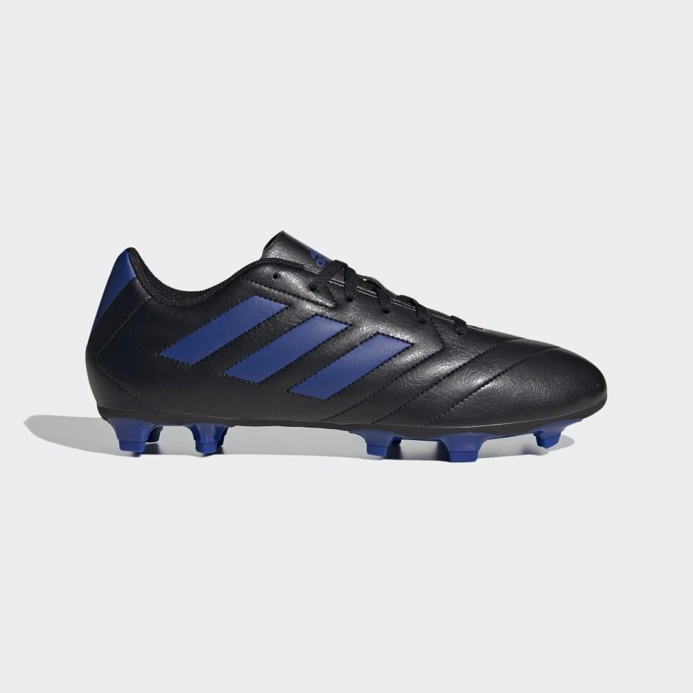 Ghete Fotbal Adidas Goletto VII Firm Ground Barbati Romania - Negrii/Albastru Regal FV2886